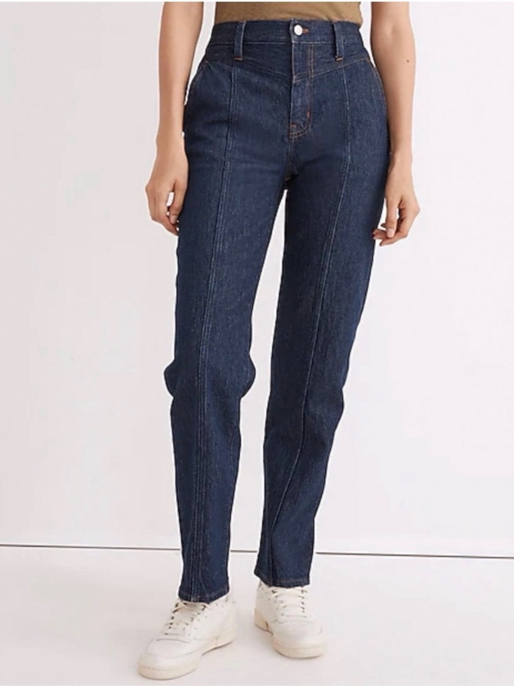 Madewell‎ perfect vintage straight Jean seam detail size 28 waist 30” 90’s 70’s